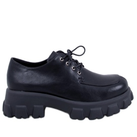 PA1 Mocassim plataforma Piano Black preto