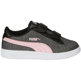 Sapatos Puma Smash v2 Glitz Glam V Ps Jr 367378 30 preto Sapatos Puma Smash v2 Glitz Glam V Ps Jr 367378 30 preto