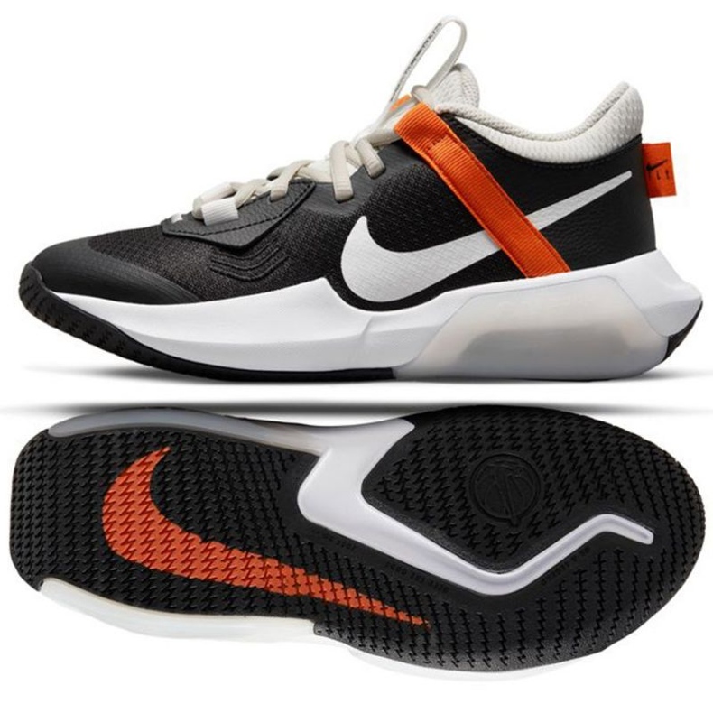 Tênis de basquete Nike Air Zoom Coossover Jr DC5216 004 preto preto