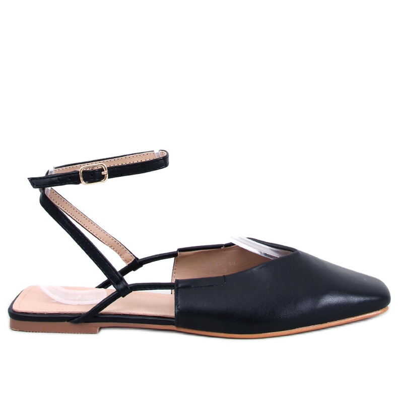 BM Sabrinas de salto aberto de Gianna Black preto