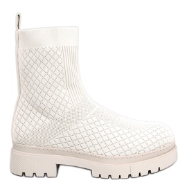 BM Botas tipo meia com padrão Rueda Beige bege