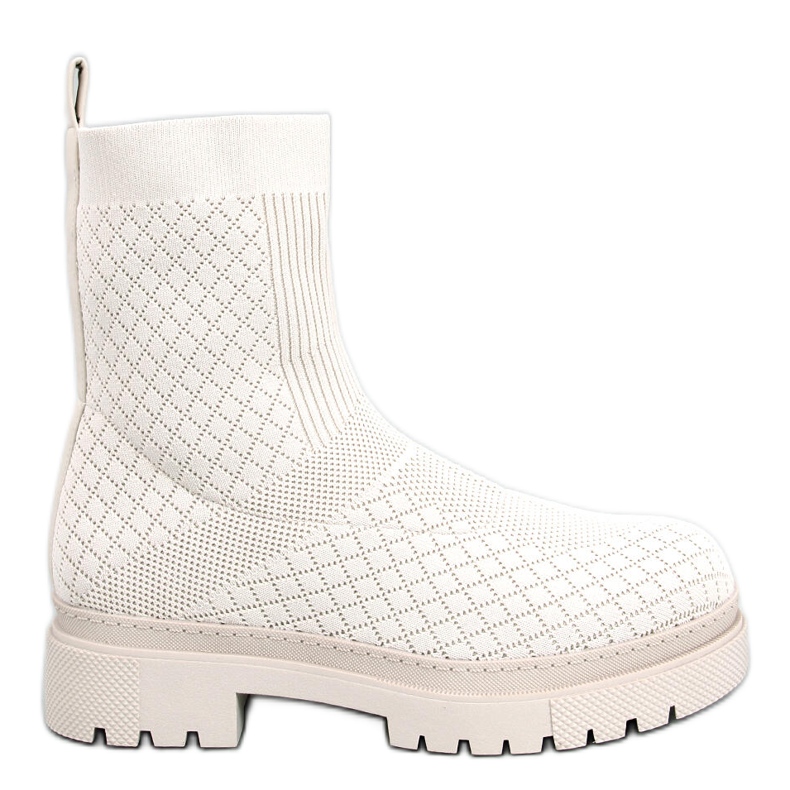 BM Botas tipo meia com padrão Rueda Beige bege