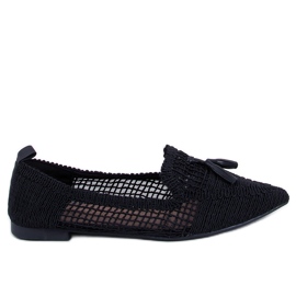 Bailarinas Monti Black openwork preto Bailarinas Monti Black openwork preto