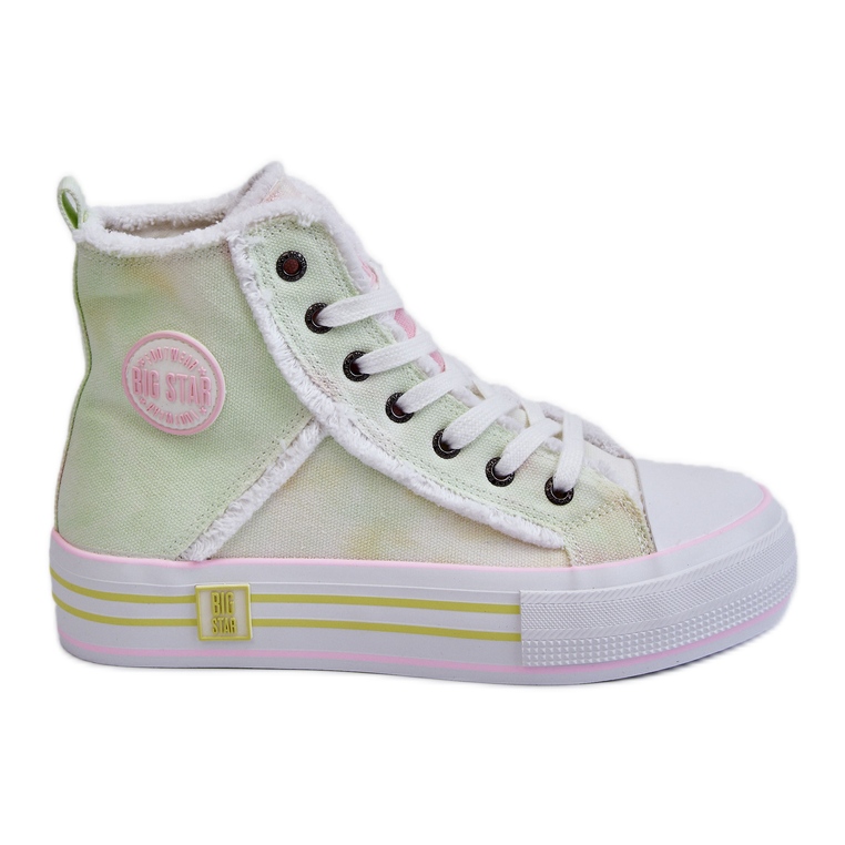 Tênis alto feminino Big Star LL274177 multicolorido
