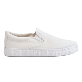 Tênis feminino sem cadarço Big Star LL274389 branco