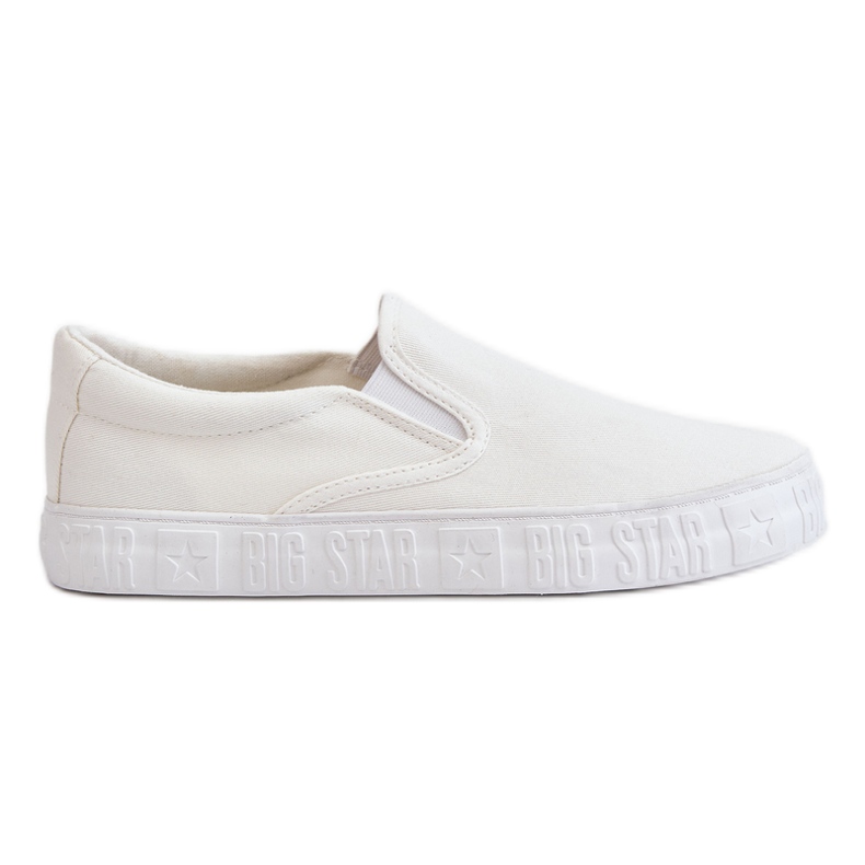 Tênis feminino sem cadarço Big Star LL274389 branco