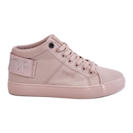 Tênis feminino clássico de cano alto Big Star LL274004 nude rosa