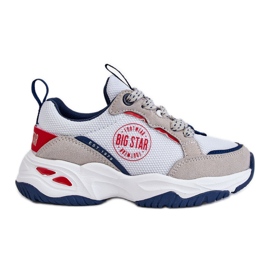 Tênis esportivo infantil sistema de espuma viscoelástica Big Star JJ374269 branco