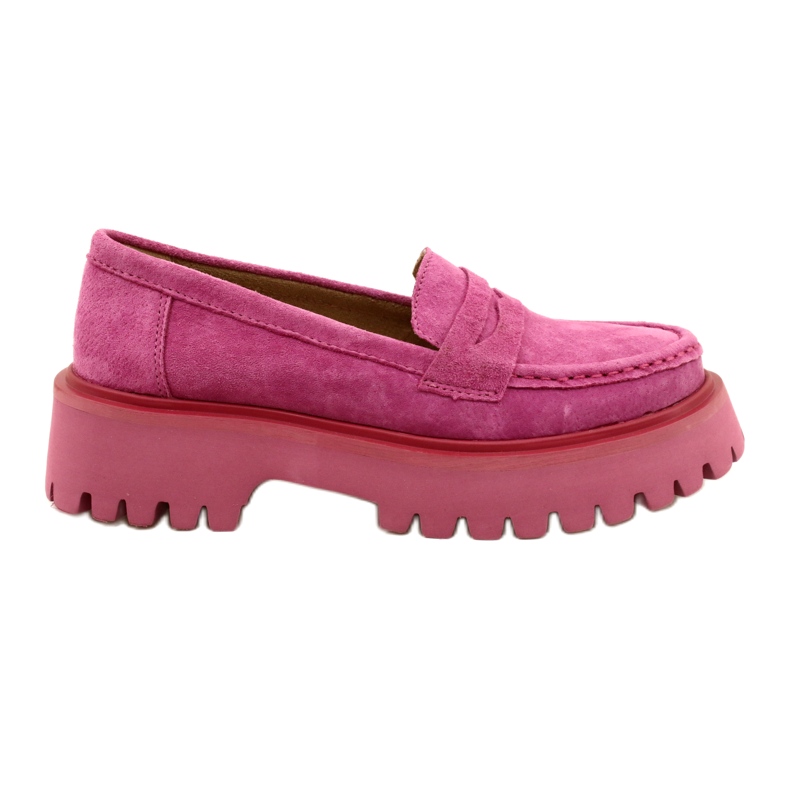 Mocassins de camurça Filippo DP4586/23 FH Fúcsia rosa