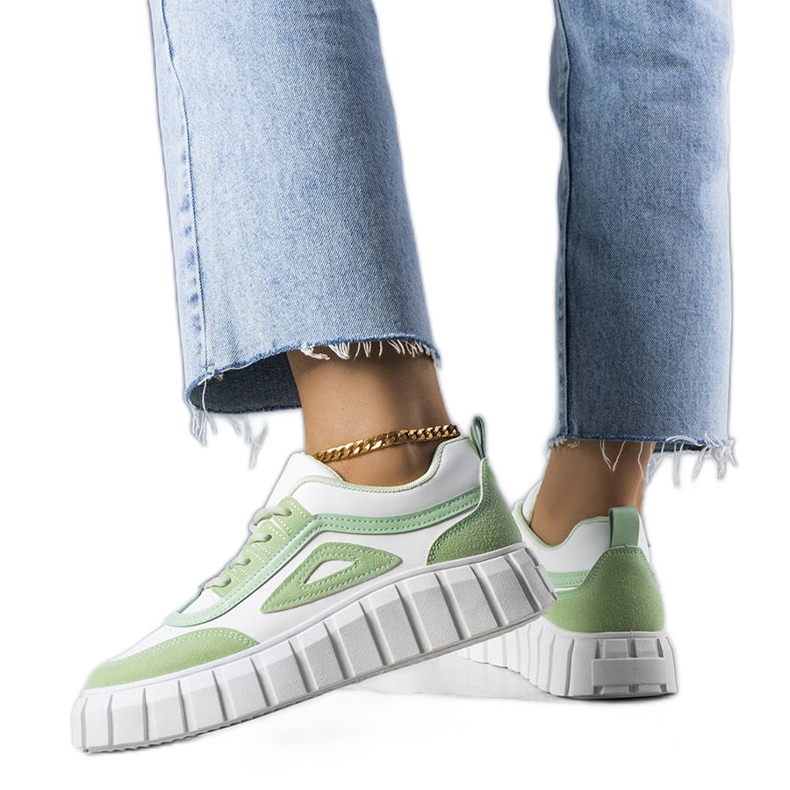 Tênis plataforma verde Robyn