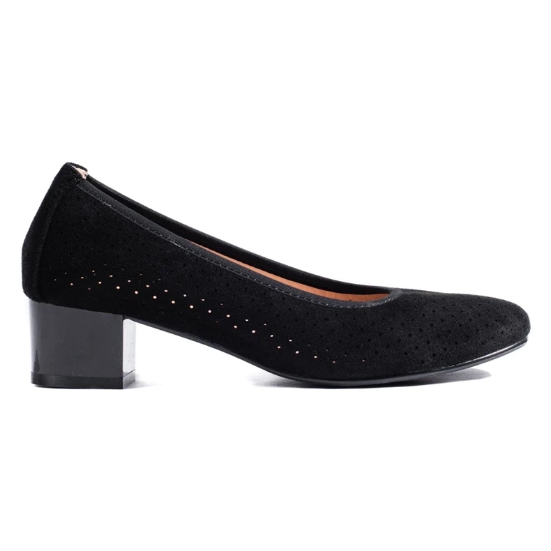 W. Potocki Sapatos de mulher pretos abertos Potocki