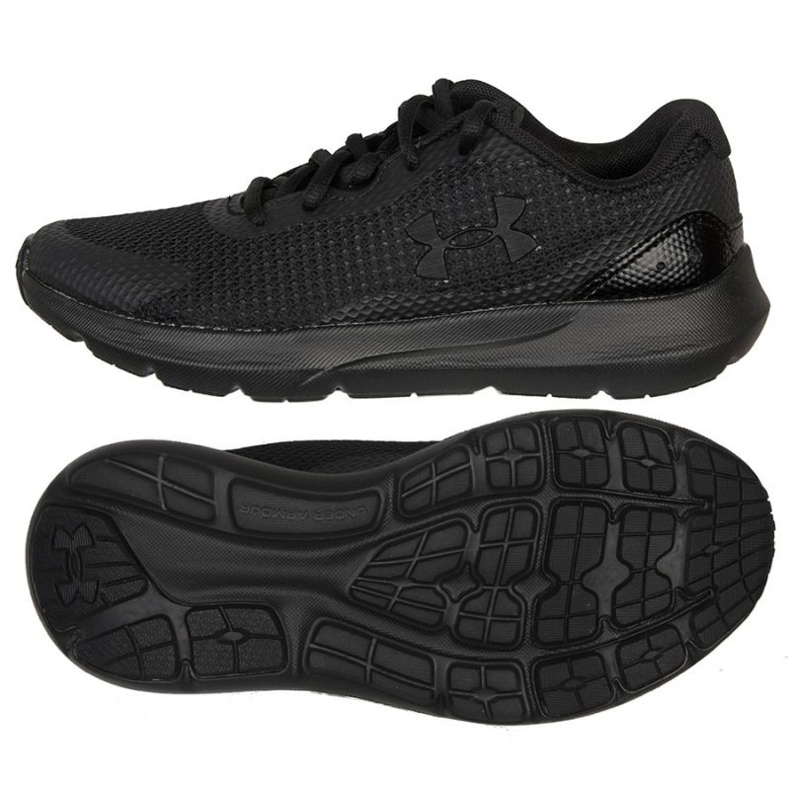 Tênis de corrida Under Armour Bgs Surge 3 Jr. 3024989 002 preto