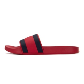Chinelos Tommy Hilfiger Rubber ht Flag Pool M FM0FM04263XLG vermelho