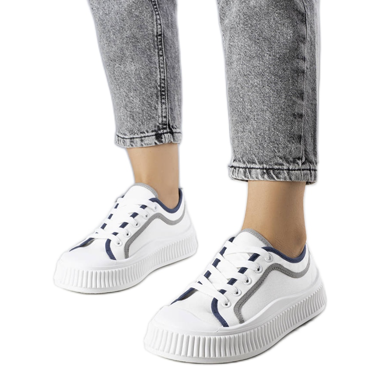 Johanna tênis plataforma branco