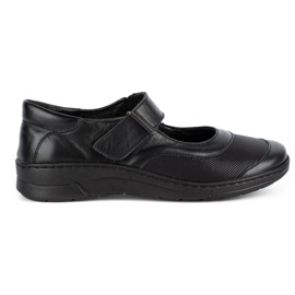 WASAK Sapatos de mulher em pele com velcro 0580W preto WASAK Sapatos de mulher em pele com velcro 0580W preto