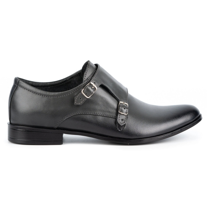 Olivier Monki 287LU sapatos formais de couro cinza