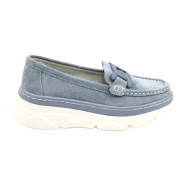 Mocassins de pele Filippo DP4552/23 azul Mocassins de pele Filippo DP4552/23 azul
