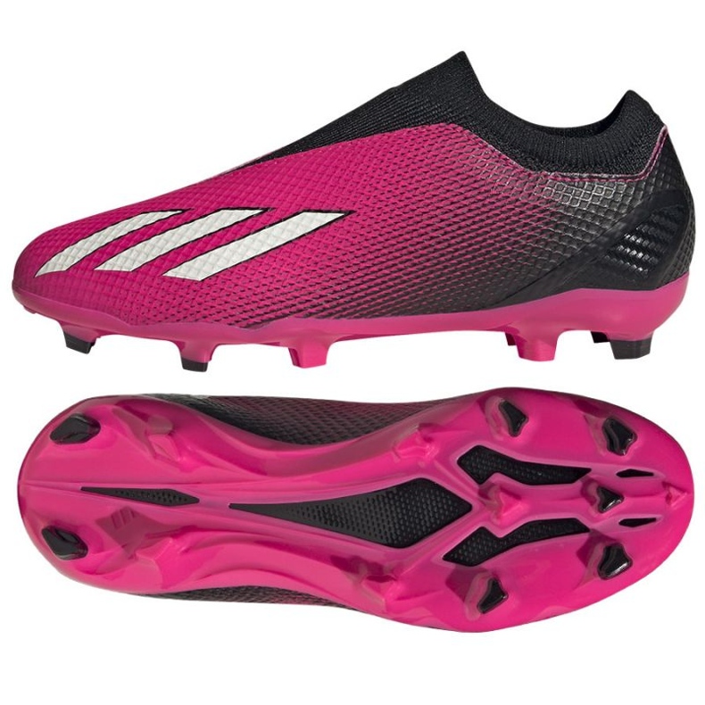 Tênis adidas X Speedportal.3 Ll Fg Jr GZ5061 multicolorido rosas e roxos
