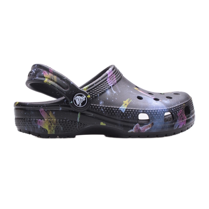 Socas infantil CROCS Classic Clog Kids 206818-001 preto multicolorido