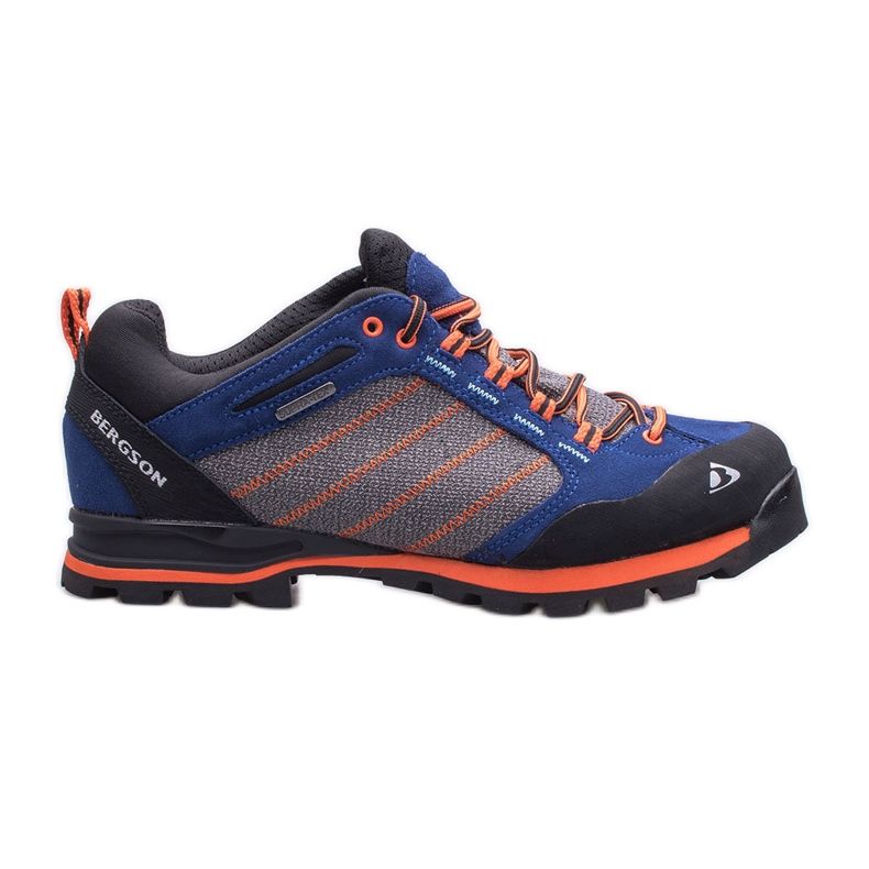 Sapatos trekking mulher BERGSON Kadam Low Stx preto azul laranja