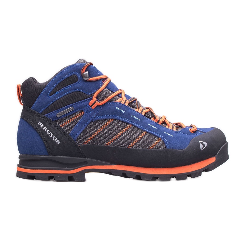 Sapatos de trekking para homem BERGSON Kadam Mid Stx azul laranja
