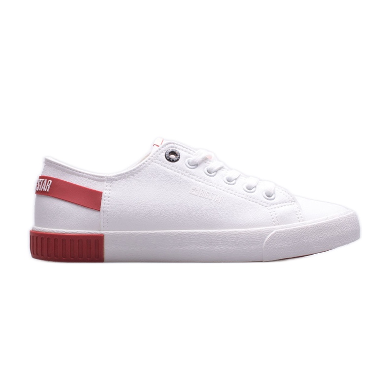 Tênis feminino Big Star FF274174 branco vermelho