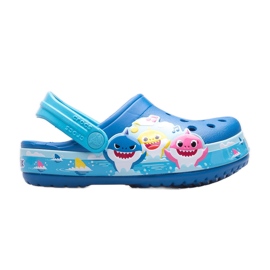 Socas infantil CROCS Fl Babyshark Band Clog T 207066-4JL azul