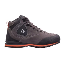 Tênis de trekking masculino BERGSON Castor Mid Stx 3.0 marrom cinza