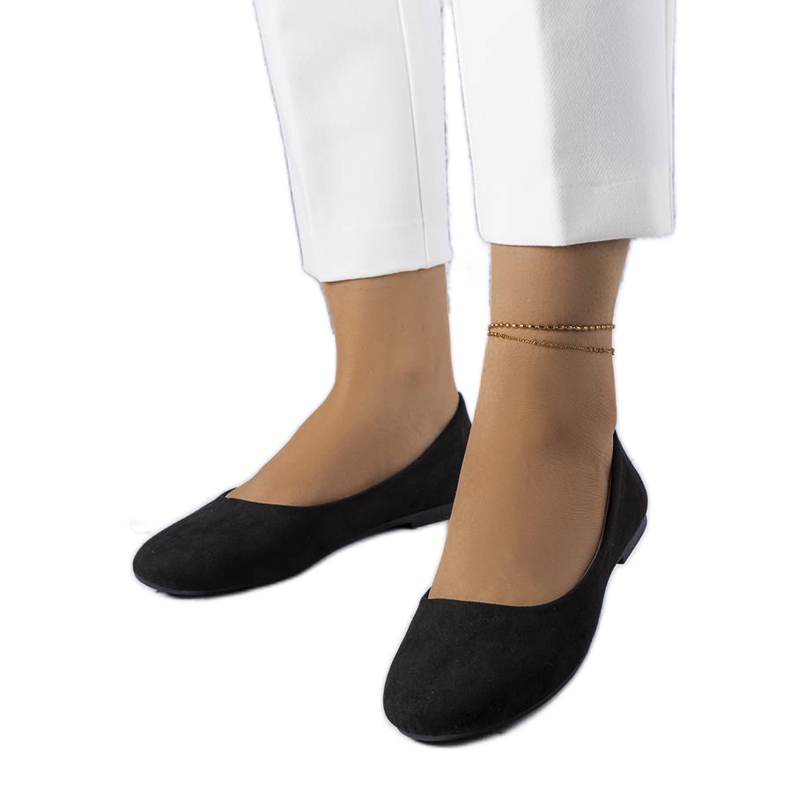 Sapatilha preta com palmilha de couro, Lespérance preto