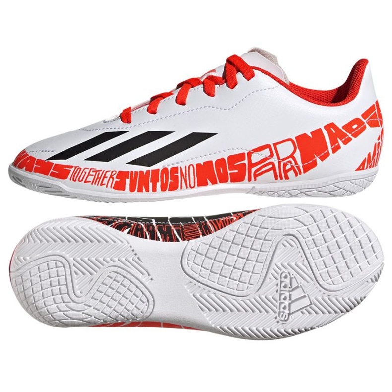 Chuteira Adidas X Speedportal.4 Messi In Jr GW8400 branco branco