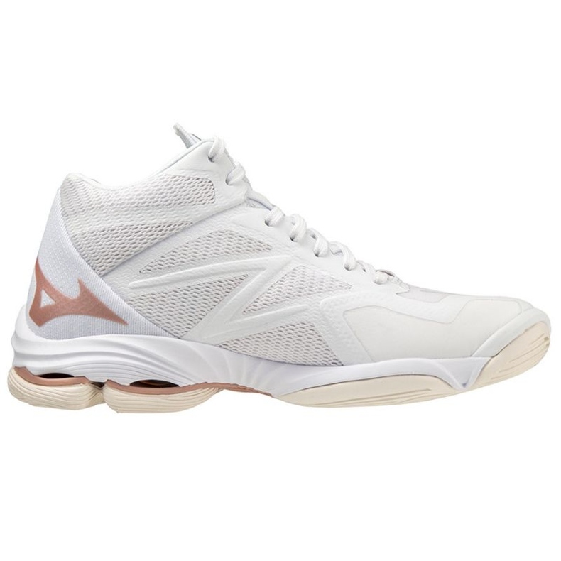 Tênis de vôlei Mizuno Wave Lightning Z7 Mid W V1GC225036 branco branco