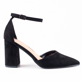 Sapatos de camurça pretos Shelovet de mulher