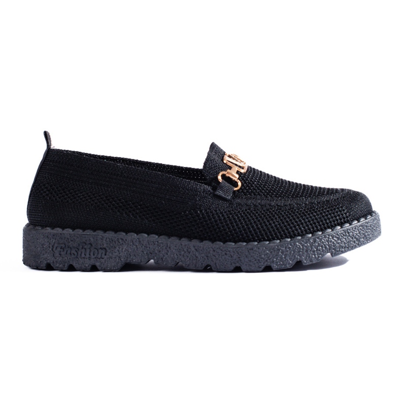 Mocassins têxteis de mulher Shelovet preto