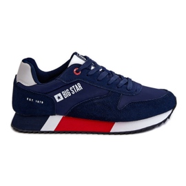 Tênis esportivo masculino Big Star com sistema de espuma viscoelástica LL174159 azul marinho Tênis esportivo masculino Big Star com sistema de espuma viscoelástica LL174159 azul marinho