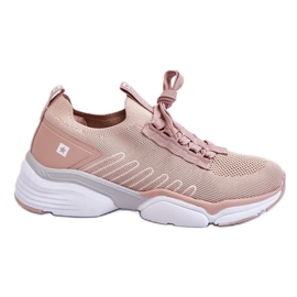 Tênis esportivo feminino sem cadarço sistema de espuma viscoelástica Big Star LL274A141 nude rosa