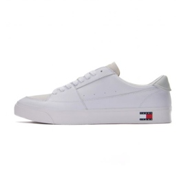 Tênis Tommy Hilfiger Vulcanizado Ess M EM0EM01106 Ybr branco Tênis Tommy Hilfiger Vulcanizado Ess M EM0EM01106 Ybr branco