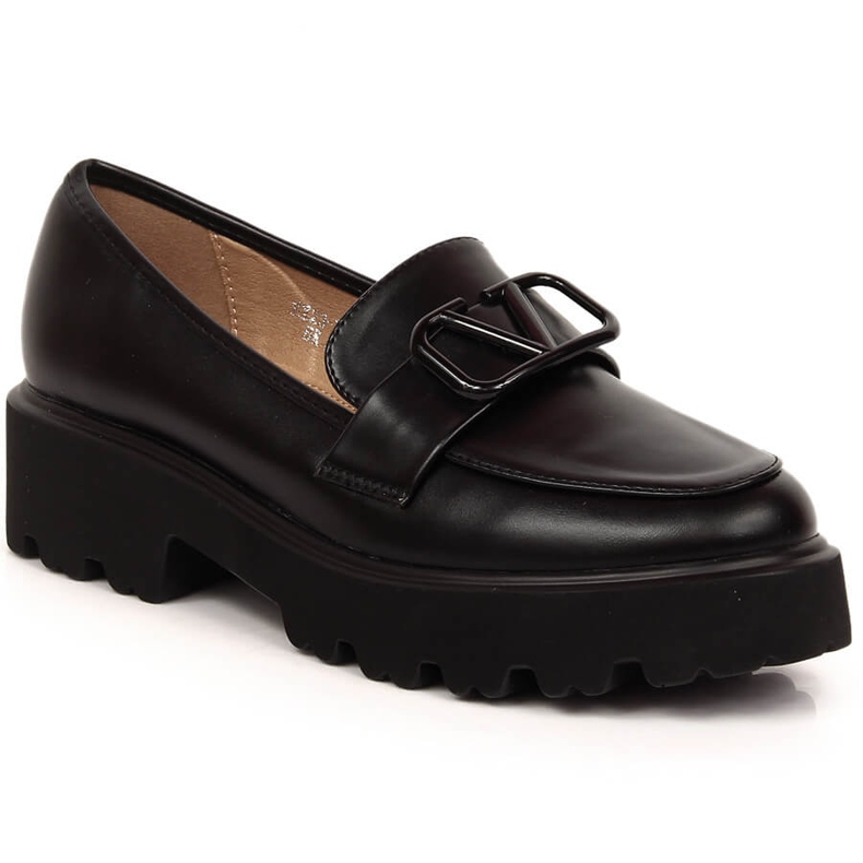 Sapatos de salto alto e plataforma pretos de mulher Vinceza 16380