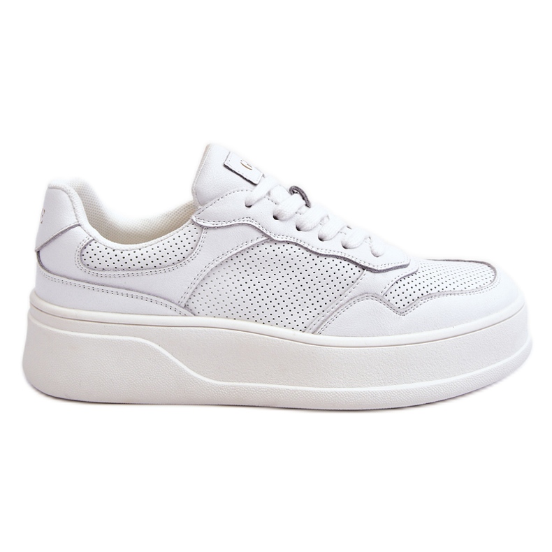 Tênis esportivo feminino confortável GOE LL2N4054 branco-bege