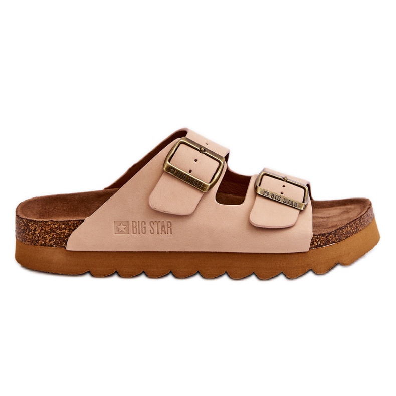 Chinelos femininos clássicos Big Star LL274478 bege