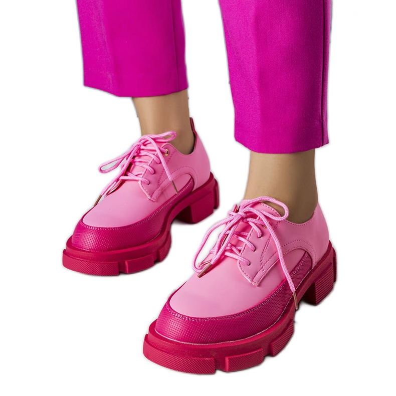 BM Sapatos rosa com sola maciça da Kay