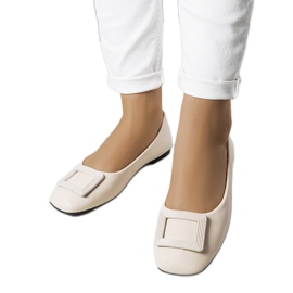 Bailarinas bege com fivela Sheller