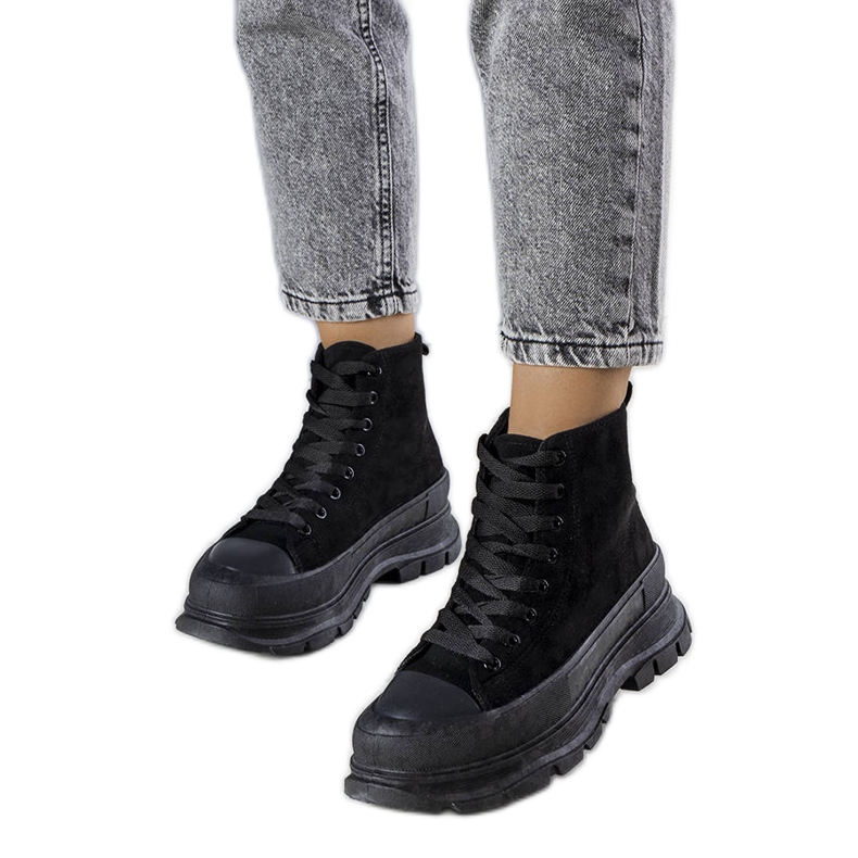 BM Tênis plataforma preto Gertrude.