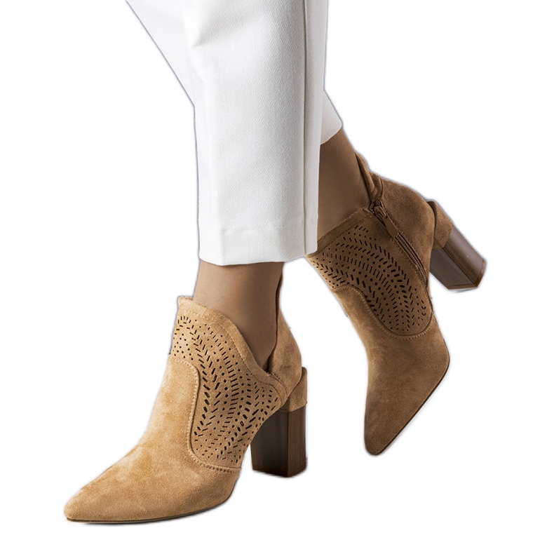 PA1 Botas vazadas bege escuro, Hachée