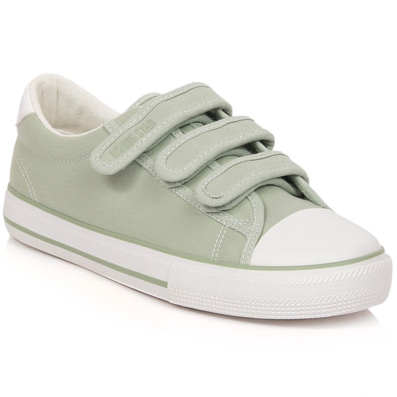 Tênis feminino com velcro verde Big Star LL274A202 Tênis feminino com velcro verde Big Star LL274A202