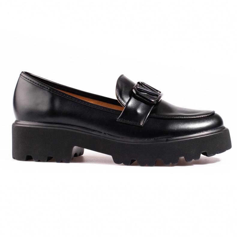 Sapatos de mulher Vinceza em pele ecológica preta preto