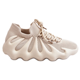 PG1 Tênis sem cadarço feminino Beige Myles bege