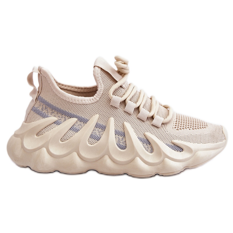 PG1 Tênis Meia da Moda Feminino Bege Daxo