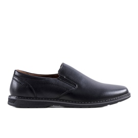 Sapatos slip-on de homem pretos da Querry