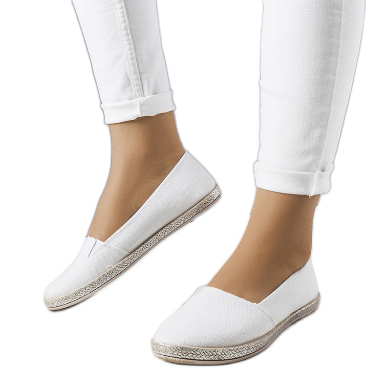 Alpargatas brancas com glitter, Margaret branco Alpargatas brancas com glitter, Margaret branco