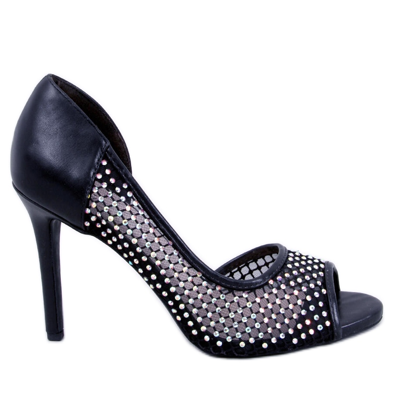 BM Salto bico aberto Glass Black preto